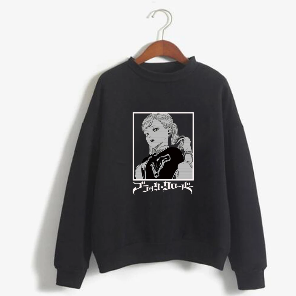 

Oversize Anime Hoodie Black Clover O-Neck Winter Male and Female