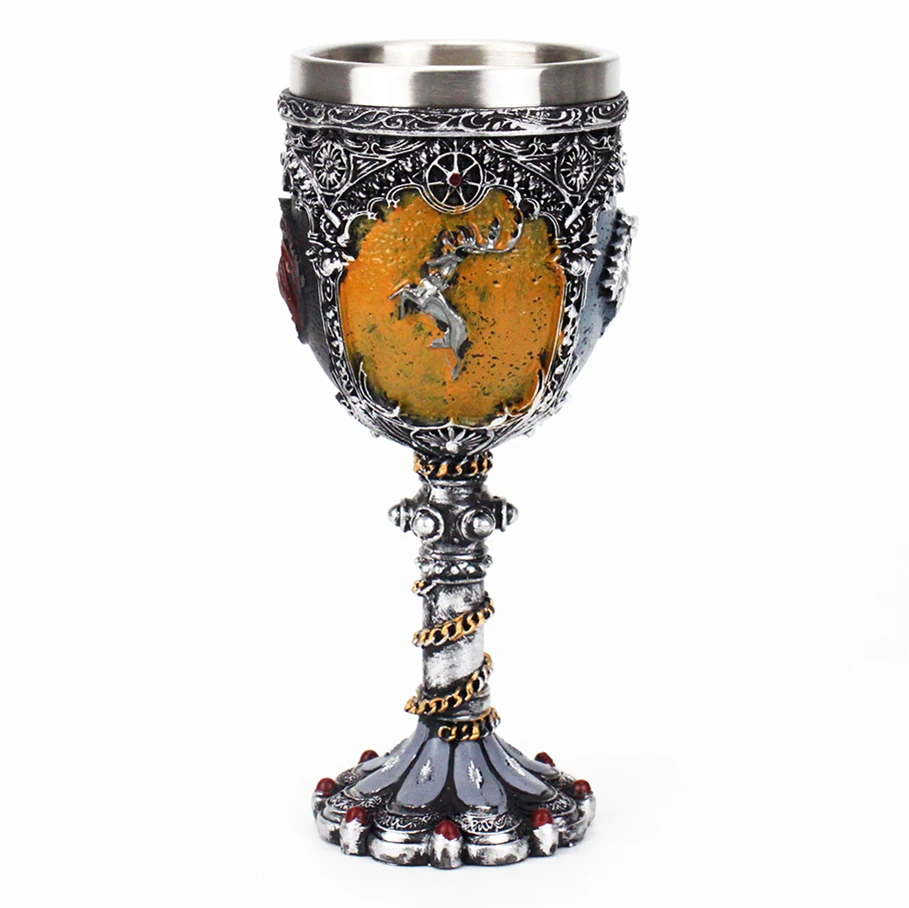 Кубок «Игры престолов», бокал для вина Nemesis Now sigili Wolf Head Goblet дни матери отца дни Хэллоуин получили подарок вентилятора 200 мл