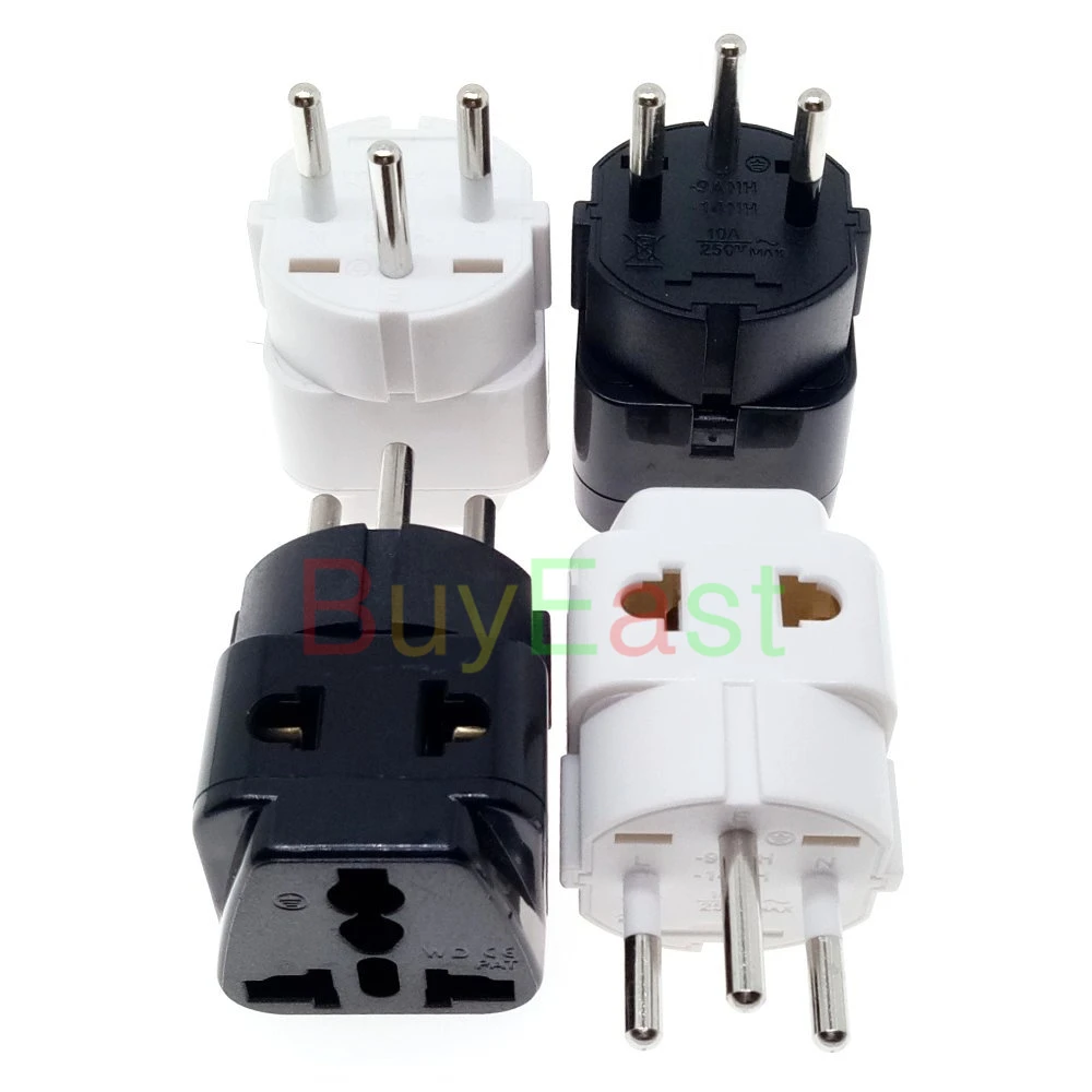 Адаптер для путешествий из Израиля Lot 5 2 ходовая розетка сменная вилка стандарта