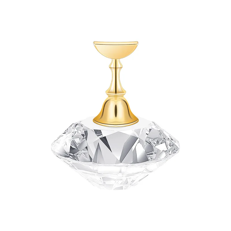 

False Nail Display Stand Crystal Base for Nail Makeup Practice Display Tip Holder Training Crystal Practice Stress Grams Stand