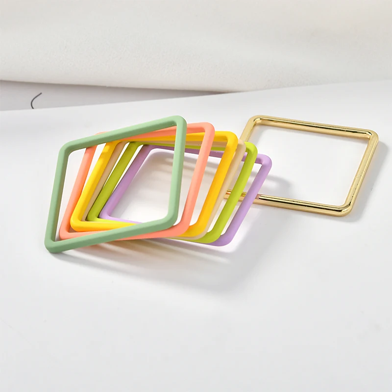 Весна макароны геометрический спрей кожа цвет квадратный алмаз ювелирный