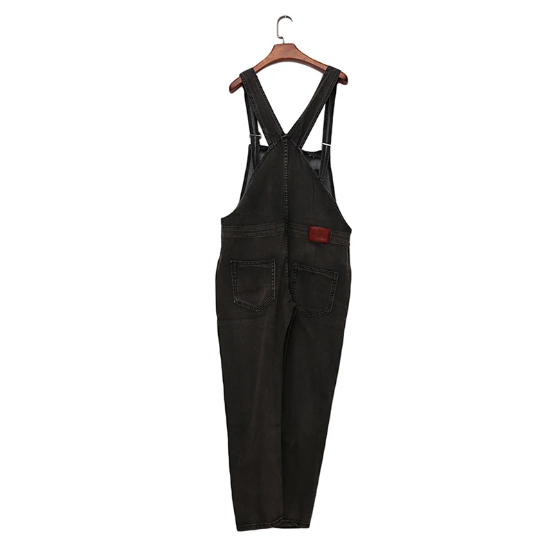 

2019 New men's Casual Jeans Pants Casual Straps Jumpsuit Hot Retro men's Jeans High Quality Mens Wild Trousers