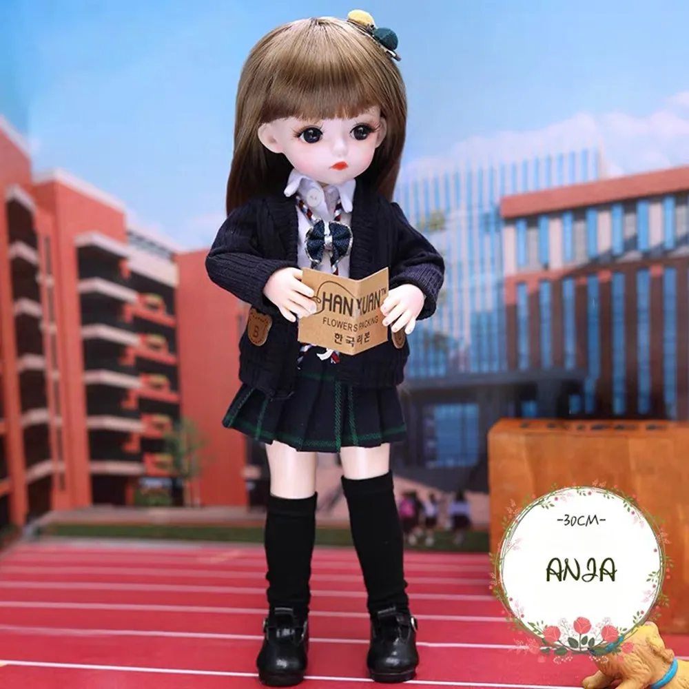 BJD кукла 25 шарнирная 3D глаза Bjd пластиковая 30 см куклы для девочек игрушки длинный