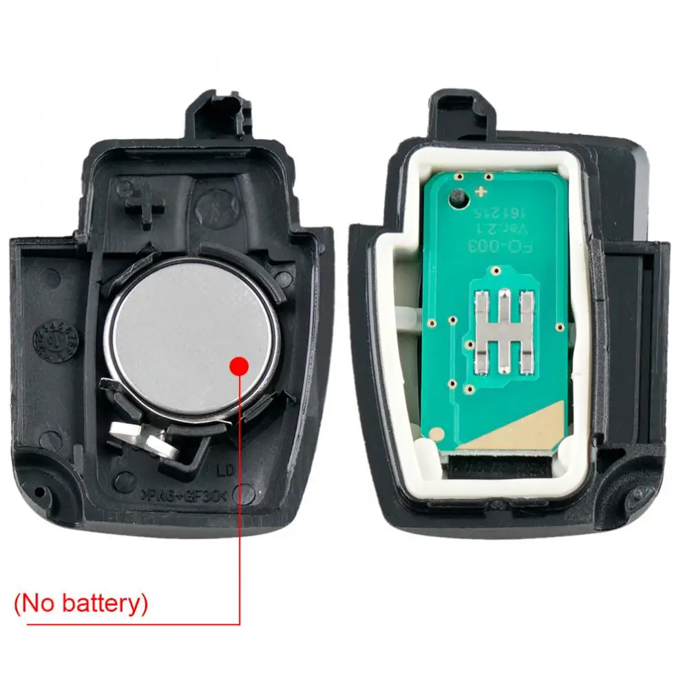 433 МГц 3 кнопки дистанционного ключа автомобиля с 4D63 80Bit чип и FO21 лезвие подходит