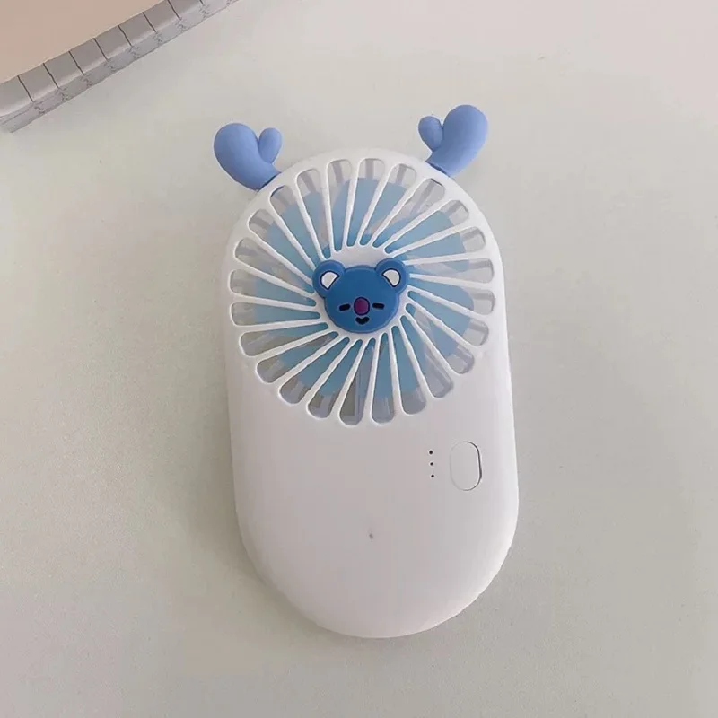 

HBTSJC21Bulletproof Youth GroupNew cartoon cute mini electric fan student gift hand-held,easy to carry, three-speed wind variety