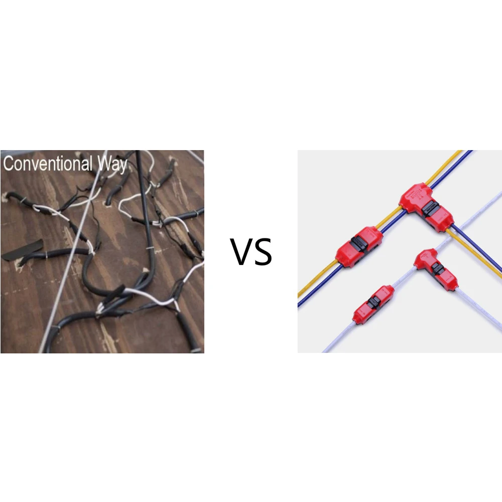 5 шт. I/T тип 1pin 2pin Быстрый Сращивание проволочный замок на скотче разъем для клемм