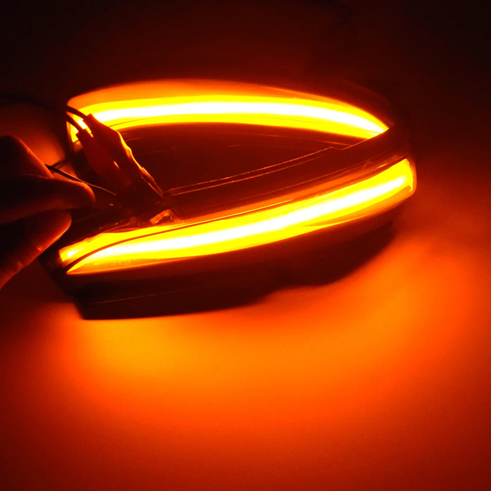 

Car LED Dynamic Turn Signal Light Side Rear View Mirror Sequential Indicator Blinker Lamp For FORD Fusion MONDEO 2014-2019
