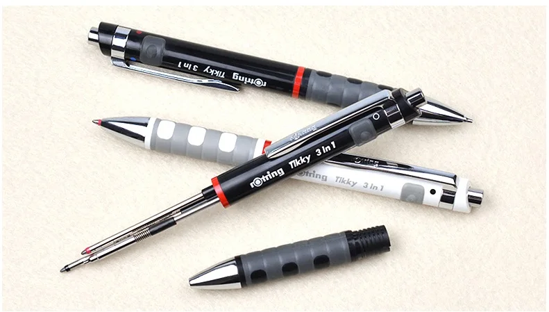 Rotring Tikky 3 в 1 multipen 0,5 мм/0,7 мм механический карандаш шариковая ручка 1 шт