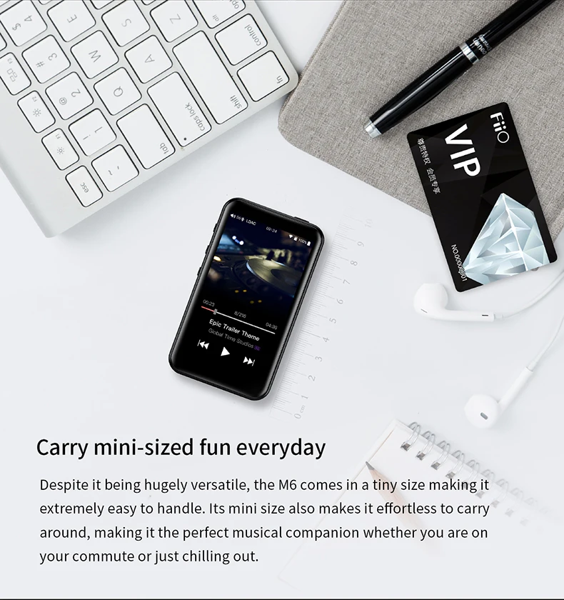 Музыкальный плеер FiiO M6 Hi-Res на базе Android с aptX HD, LDAC HiFi Bluetooth, USB аудио/ЦАП, поддержкой DSD и WiFi/Air Play