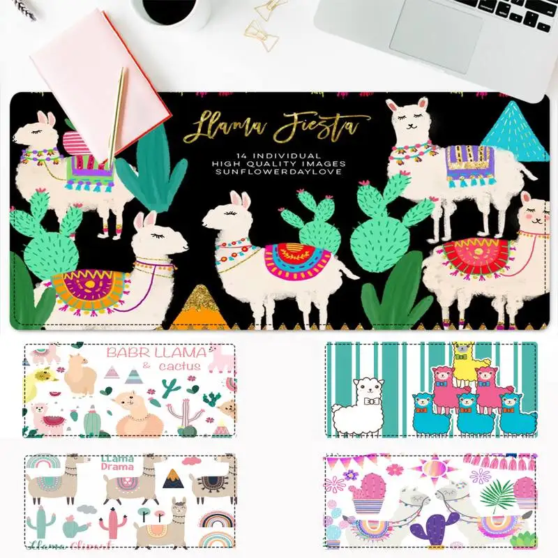 

Nice cute cartoon Lama Llama Alpacas Mouse Pad Gaming MousePad Large Big Mouse Mat Desktop Mat Computer Mouse pad For Overwatch
