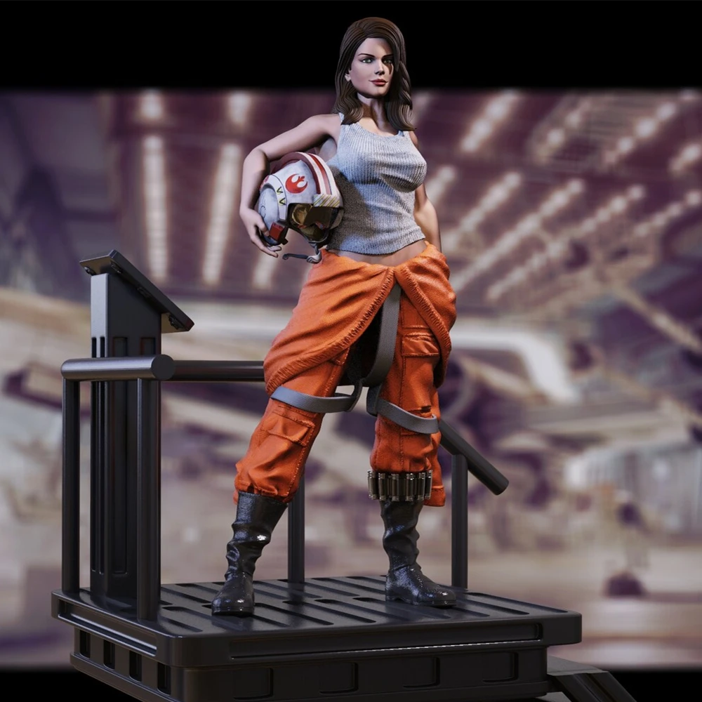 Набор для моделирования в масштабе 1/24 55 мм Карлос Силва Rebel Pilot неокрашенные