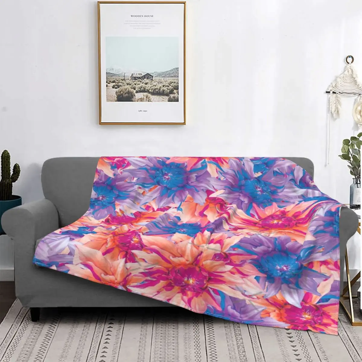 

Manta bonita con patrón Floral, colcha a cuadros para cama, sofá cama, cubierta de playa, manta de muselina, edredones y colcha