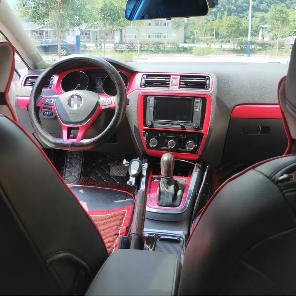 Для Volkswagen Jetta 2015-2018 внутренняя Центральная панель управления дверная ручка 5D