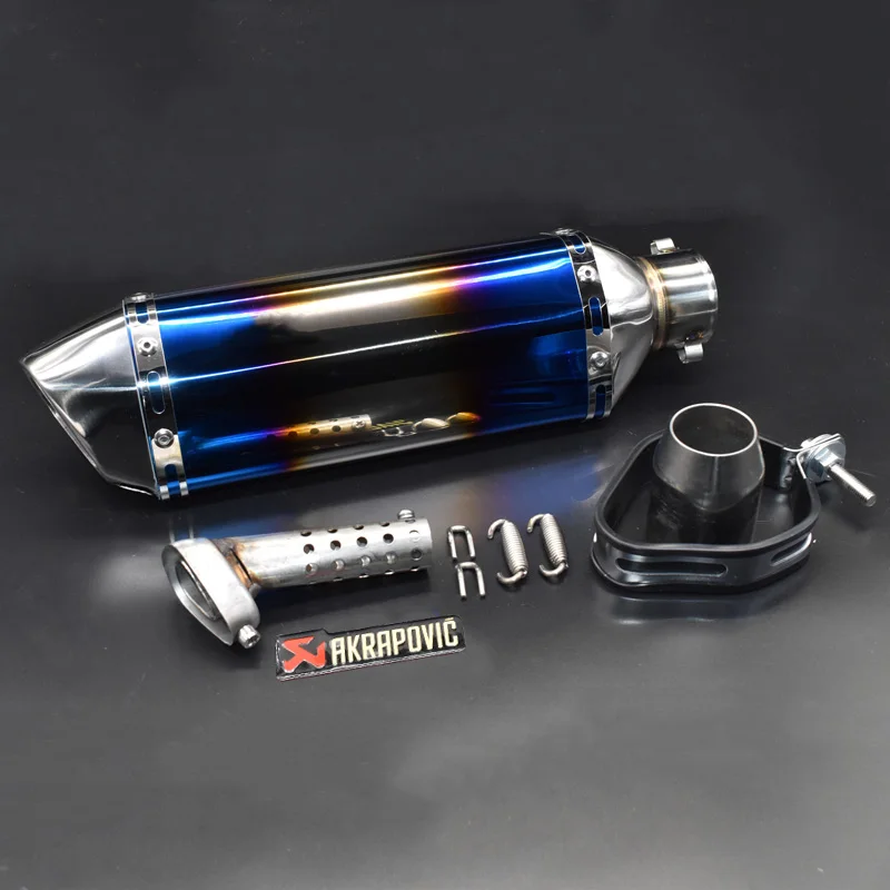 Для Akrapovic наклейки выхлопной мото rcycle глушитель escape moto выхлопные системы с db killer для kawasaki honda benelli msx125 - Цвет: stickers F