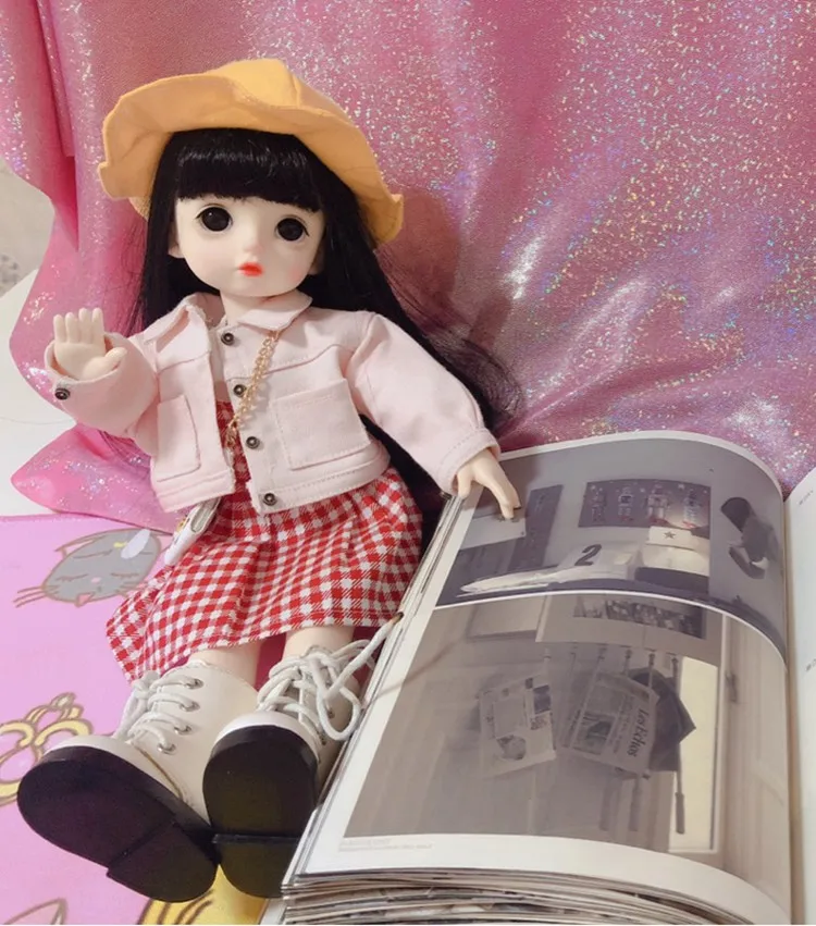 1/6 BJD одежда аксессуары пальто+ юбка+ носки+ футболка кукольные наряды для BJD/SD yosd, не включены кукла, обувь, парик и другие E2583