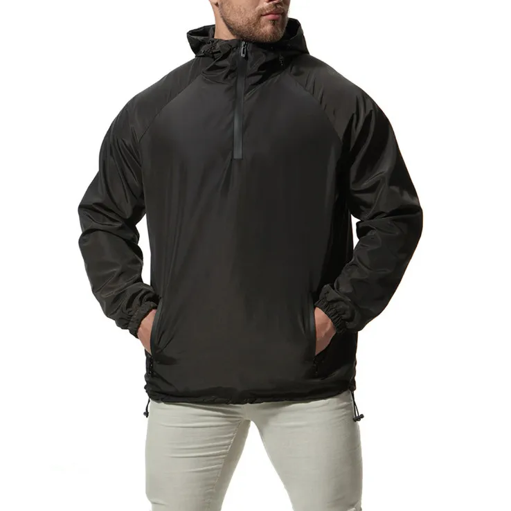 

Pop Newest Jacket Men Windbreaker Autumn Hooded Casual Jackets Male Coat England Style Zippers Thin Jacket Europe/US Size S-XXL