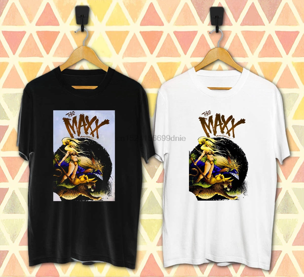 Новая Черно белая футболка Maxx Comic Art 1 Боковая Футболка (XS 3XL)|Мужские футболки| |