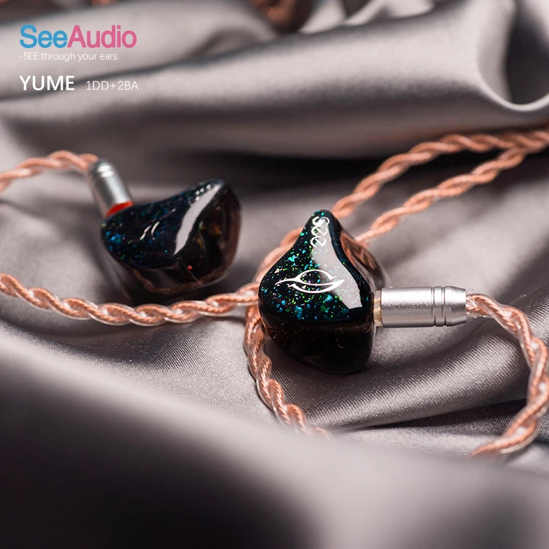 Наушники SeeAudio Yume 2BA 1DD с гибридным драйвером Hi Fi наушники монитором музыки для