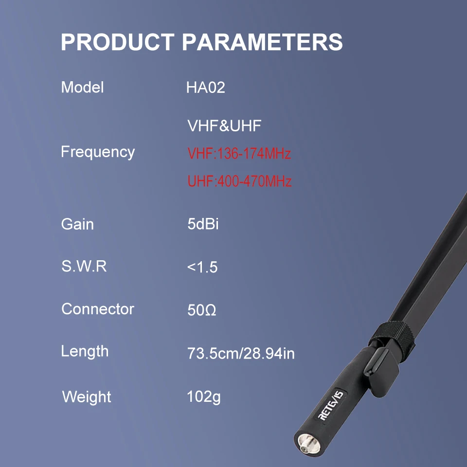 Tactical Antenna SMA-F  Foldable Walkie Talkie 2PCS HA02 Antenna for Airsoft Game For Baofeng UV-5R UV-82 Retevis HD1 RT29 H777