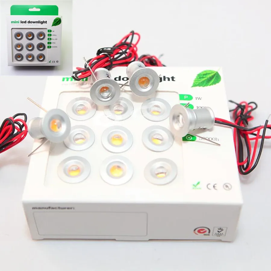 Лидер продаж миниатюрный Светодиодный точечный светильник 1 Вт 12 В постоянного
