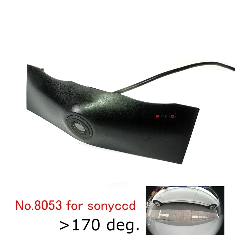 8053 sonyccd 180deg 180deg CCD Автомобильная камера с логотипом спереди для Audi A6L Q5 Q7 Q3 A8, камера с логотипом бренда PAL/NTSC - Название цвета: 8053 sonyccd 180deg