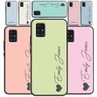 Персонализированный Чехол с именем на заказ в пастельных тонах для Samsung A72, A52, A42, A32, A12, A02, A20, A30 S, A40, A50, A70, A21S, A20e, A11, A31, A51, A71