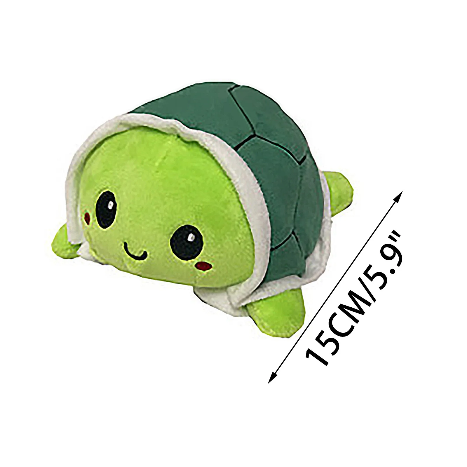 Милая плюшевая кукла черепаха двусторонняя игрушка флип мягкая милая животное