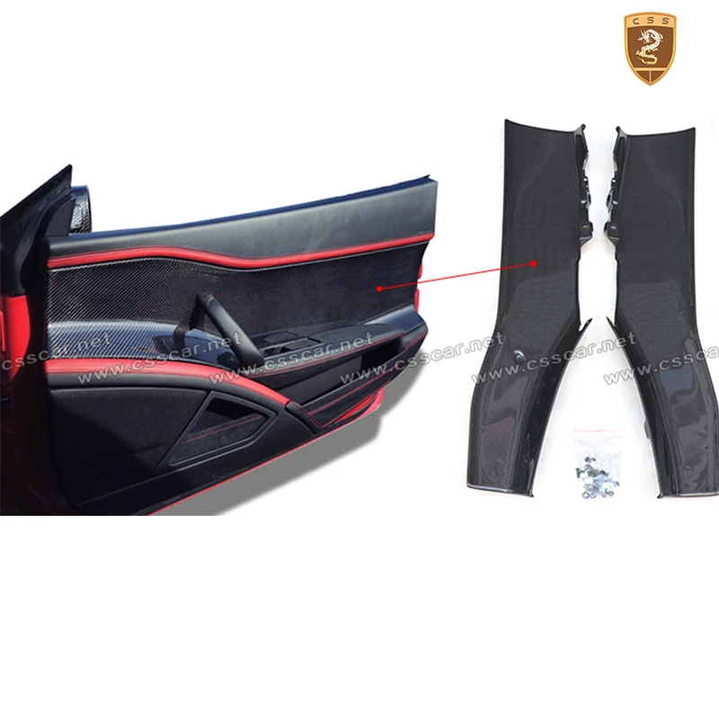 Full Carbon Fiber Door Side Edge Protection Sticker For Ferrari 458 door interior | Автомобили и мотоциклы