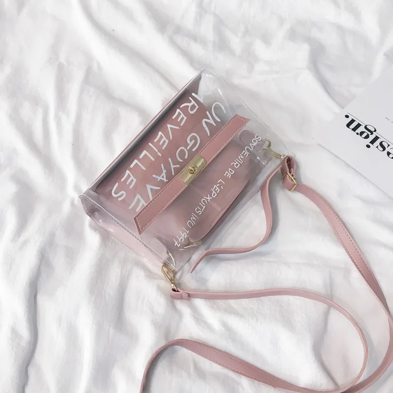 

2021 Summer New Waterproof And Dustproof PVC Cosmetic Organizer Women's Go Out Essential Zip Lock Items Storage Bag