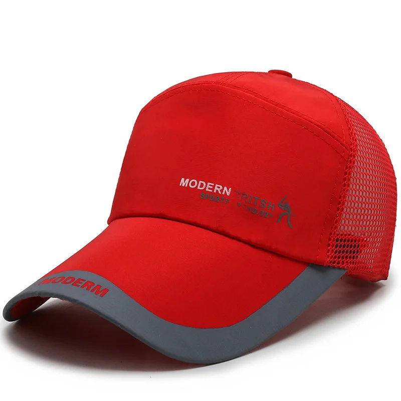 

New Summer Women Lightweight And Breathable Caps Monochrome Letter Printing UV Protection Man Big Brim Baseball Cap