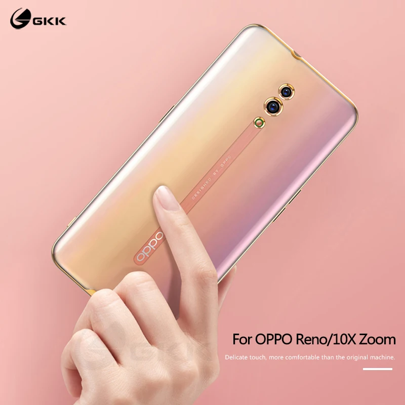 Оригинальный тонкий чехол GKK для OPPO Reno 10X Zoom с полной защитой прозрачное покрытие