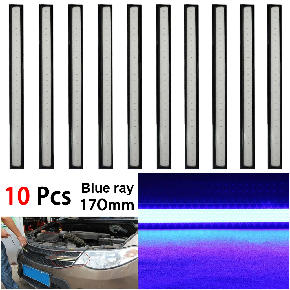 

10PCS/Set Car led bar Light Strip COB daytime running lights DC10V-12V Waterproof Fog Light 170mm Parking Led bar Lamp Strip