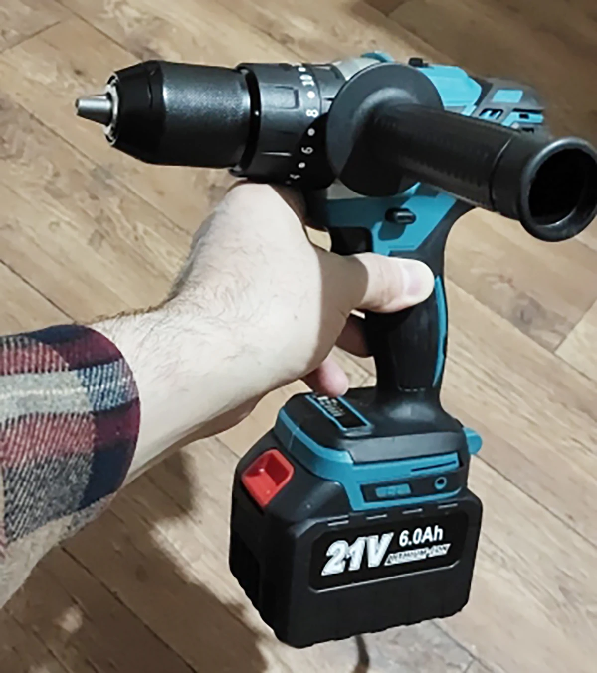 Патрон 13 мм бесщеточный 21 в для подледной рыбалки электрическая Ударная дрель