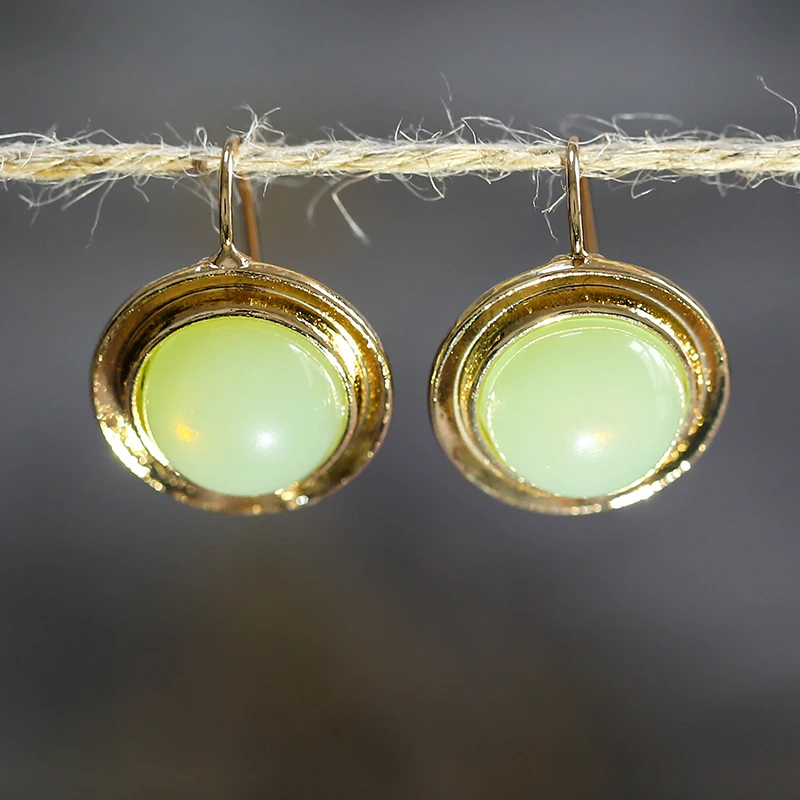 

Vintage Gold Silver Color Earrings for Women New Fashion Irregular Statement Round Metal Geometric Pendant Drop Earring Jewelry