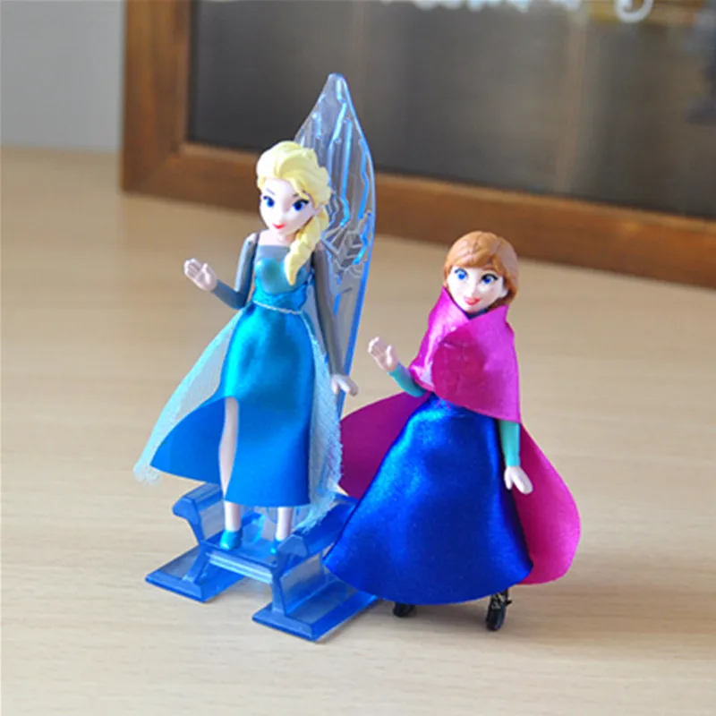 Disney Холодное сердце новые игрушки 6 шт./лот 16 см ПВХ Анна Эльза Принцесса Олаф Свен