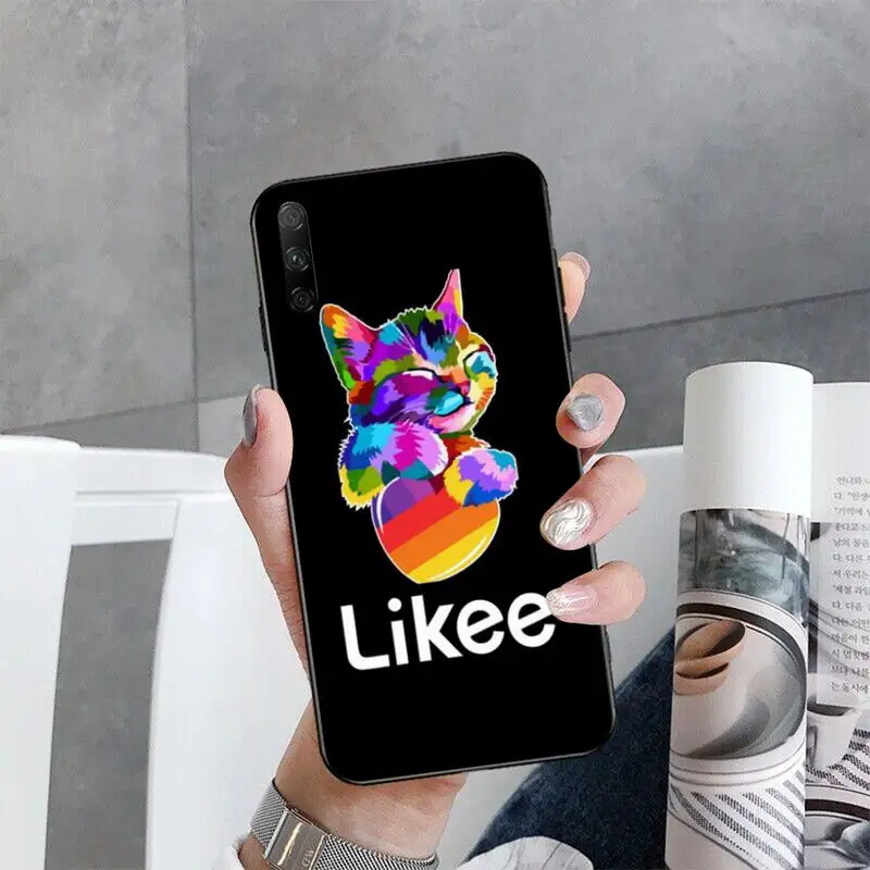 Мягкий силиконовый черный чехол HPCHCJHM likee для телефона Huawei Honor 30 20 10 9 8 8x 8c v30 Lite view pro