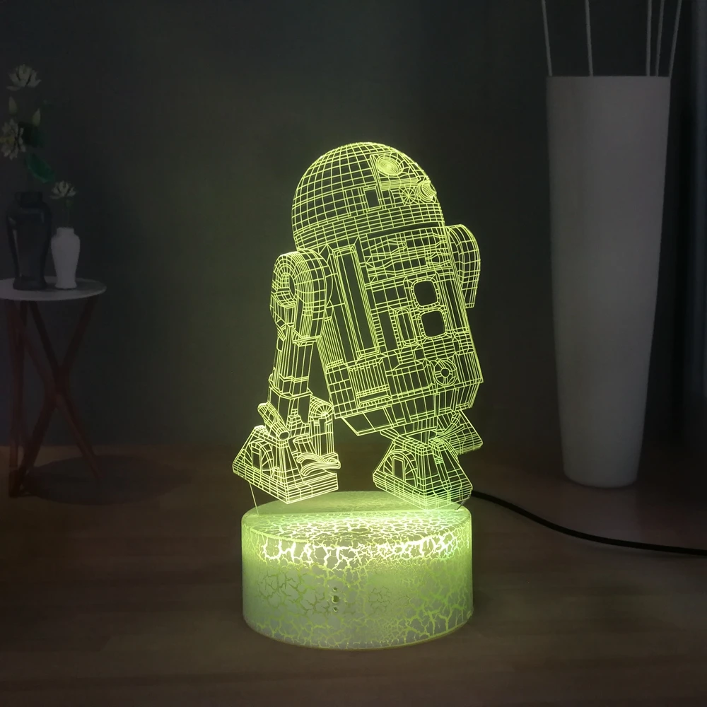 Настольная лампа с роботом-космонавтом в стиле Звездные войны Креативный