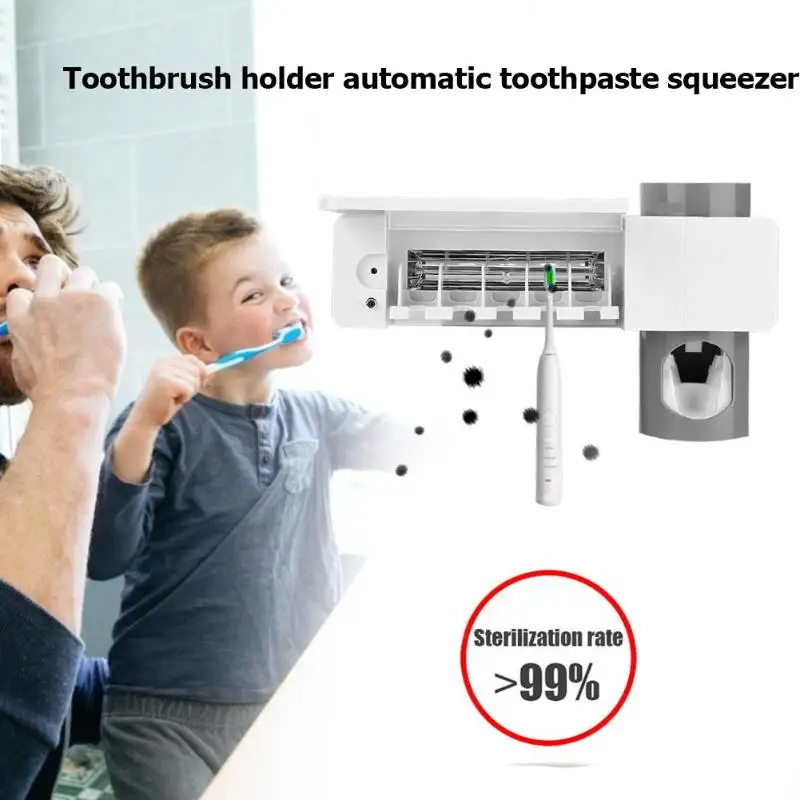 2 в 1 УФ стерилизатор зубных щеток Держатель автоматическая Зубная паста