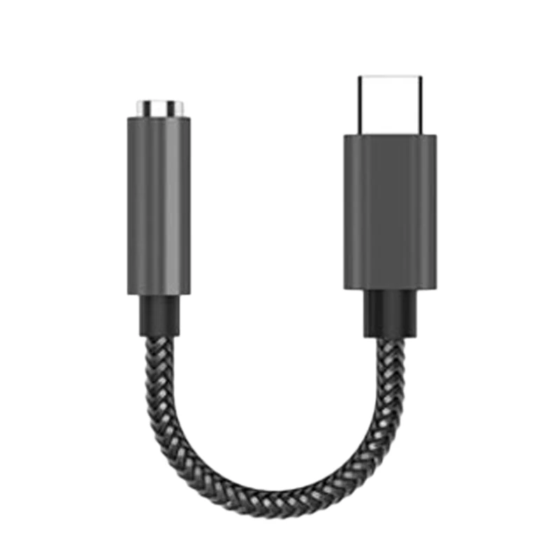 Кабель-Переходник USB C на 3 5 мм адаптеру головного телефона 32 бит/384 кГц o Aux