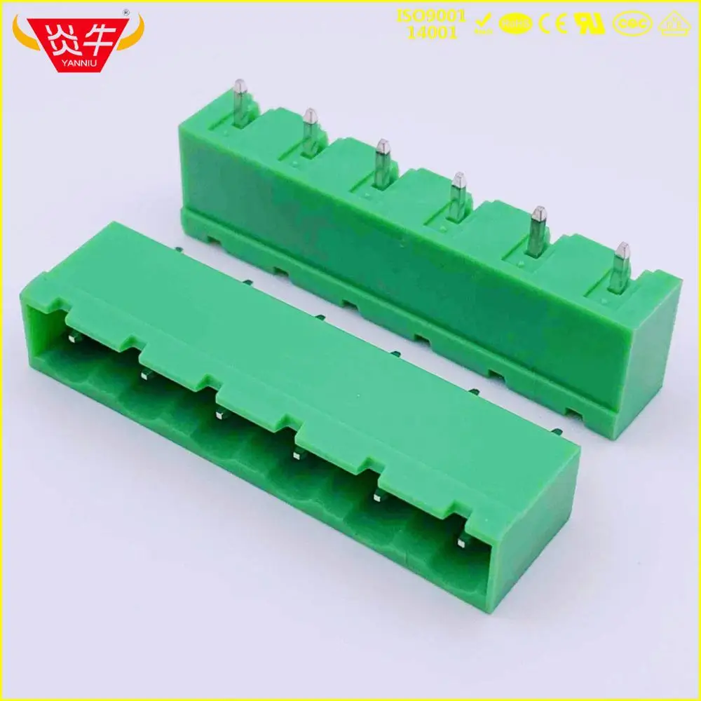 KF2EDGVC 7,5 2P~ 12P разъем PCB вставной TEMINAL блок 2EDGVC 7,5 мм 2PIN~ 12PIN GMSTBVA 2,5G 1766660 PHOENIX контакт DEGSON - Цвет: 2EDGVC-7.5-6P