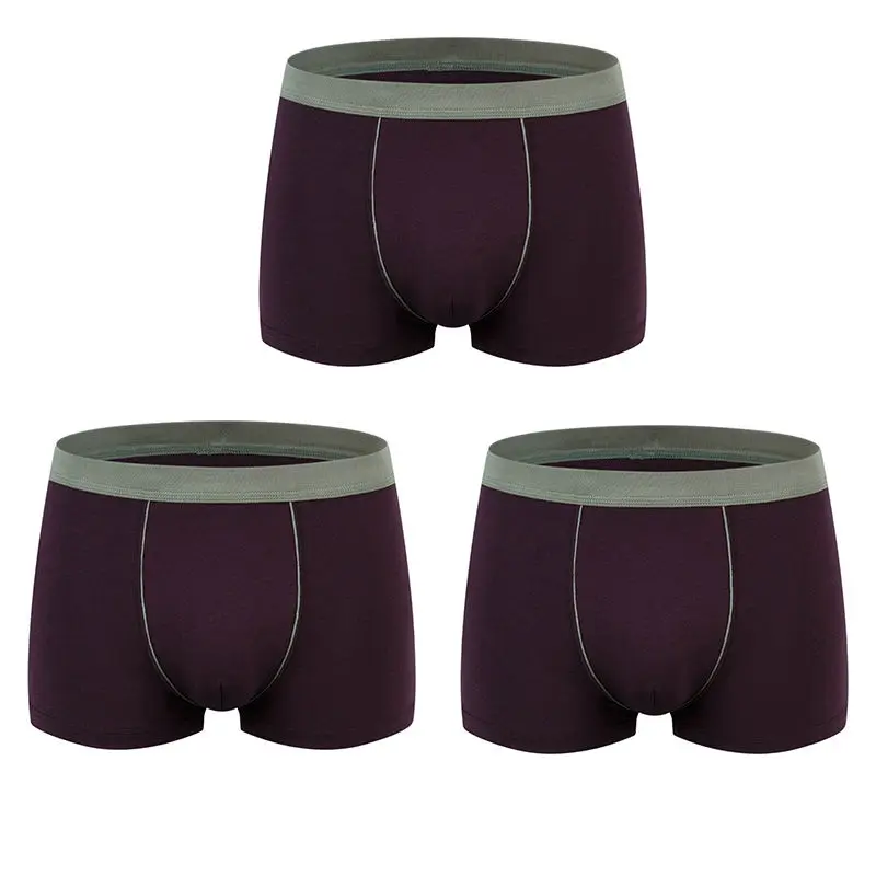 H 3PCS 9XL, большие размеры, мужское нижнее белье, мужские боксеры, много, одноцветные трусы, шорты, мужские хлопковые трусы, дышащие, интимные мужские боксеры, 4 шт - Цвет: H 3PCS