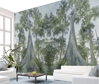 custom 3d wallpaper mural nordic personality woods forest trees large background wall paper