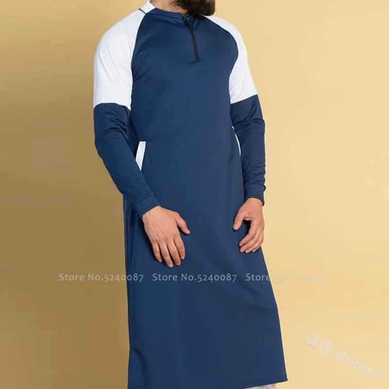 Арабская мусульманская одежда мужская длинная кафтан традиционная Дубая