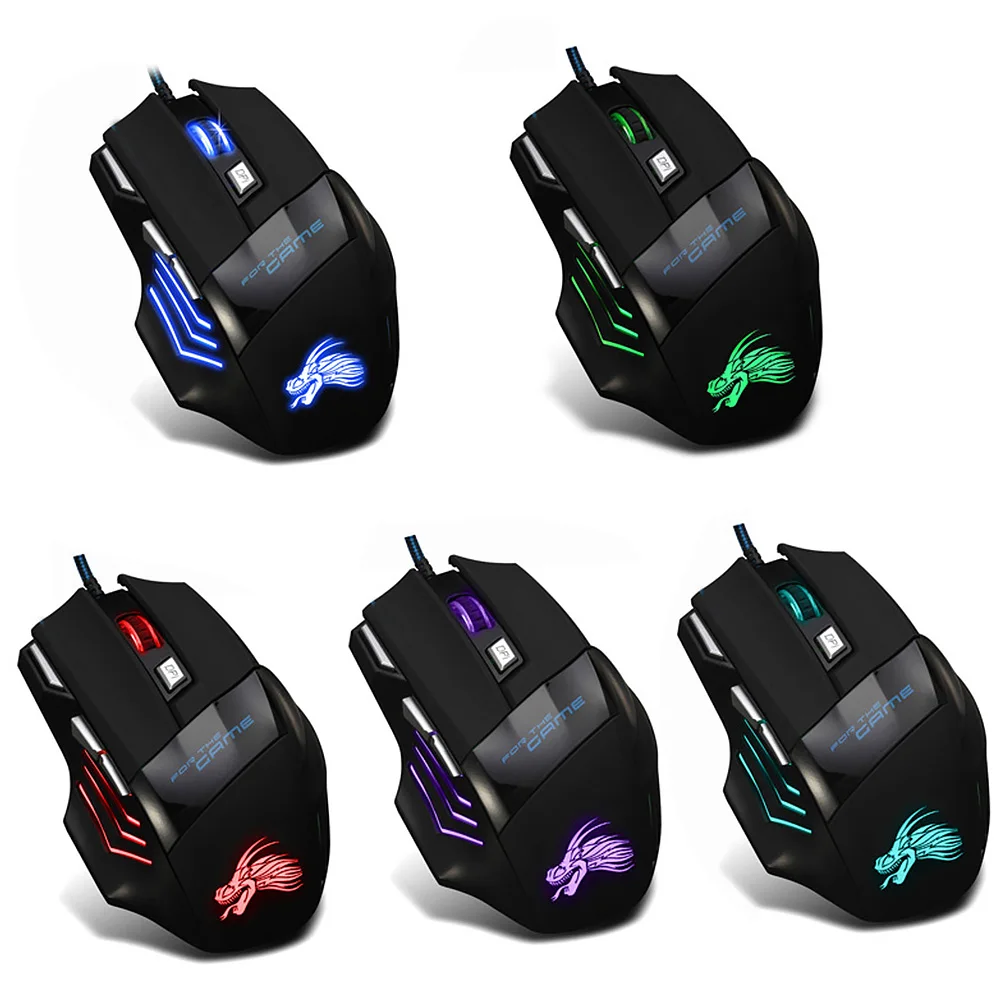 5500 dpi ноутбук классные аксессуары точный щелчок оптическая светодиодная 7 кнопок