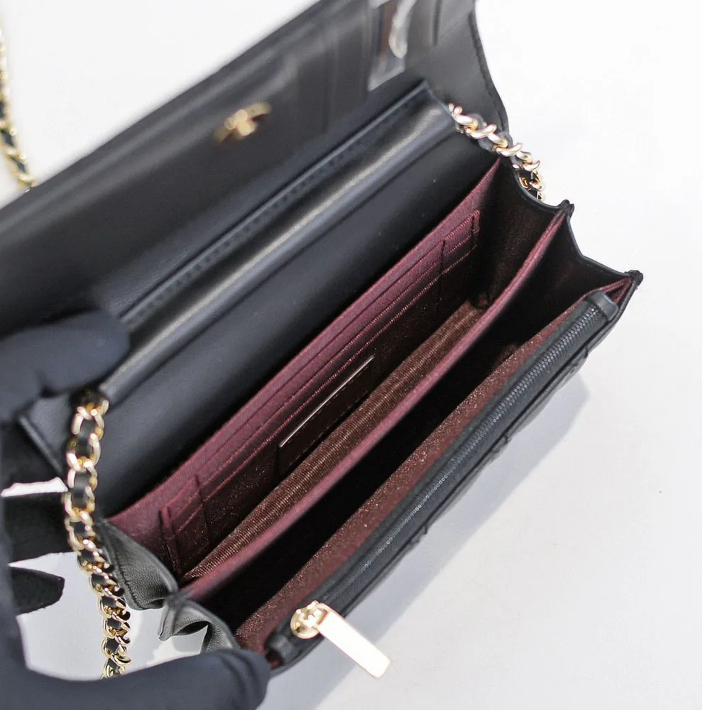 

luxury brand woc fashion simple small square bag women's designer high quality real leather chain mobile phone shoulder handbags