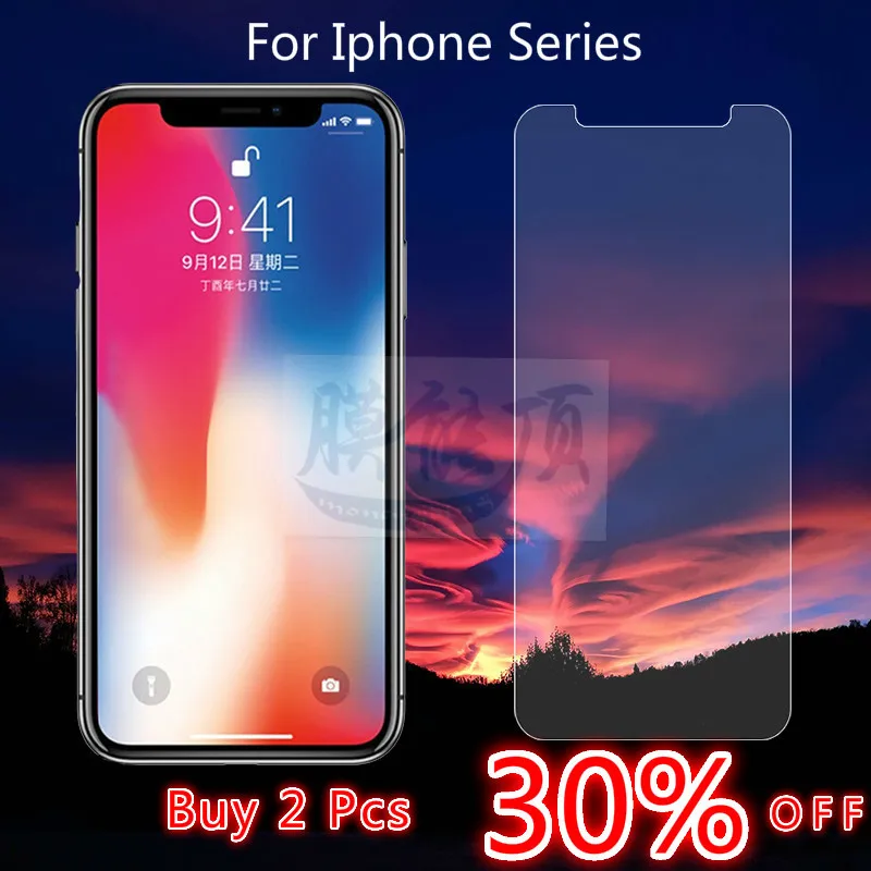 Защитное стекло на IPhone 4 4s 5s SE 5 5C 6 6s 7 8 plus XR X XS для Xs Max защита экрана из закаленного