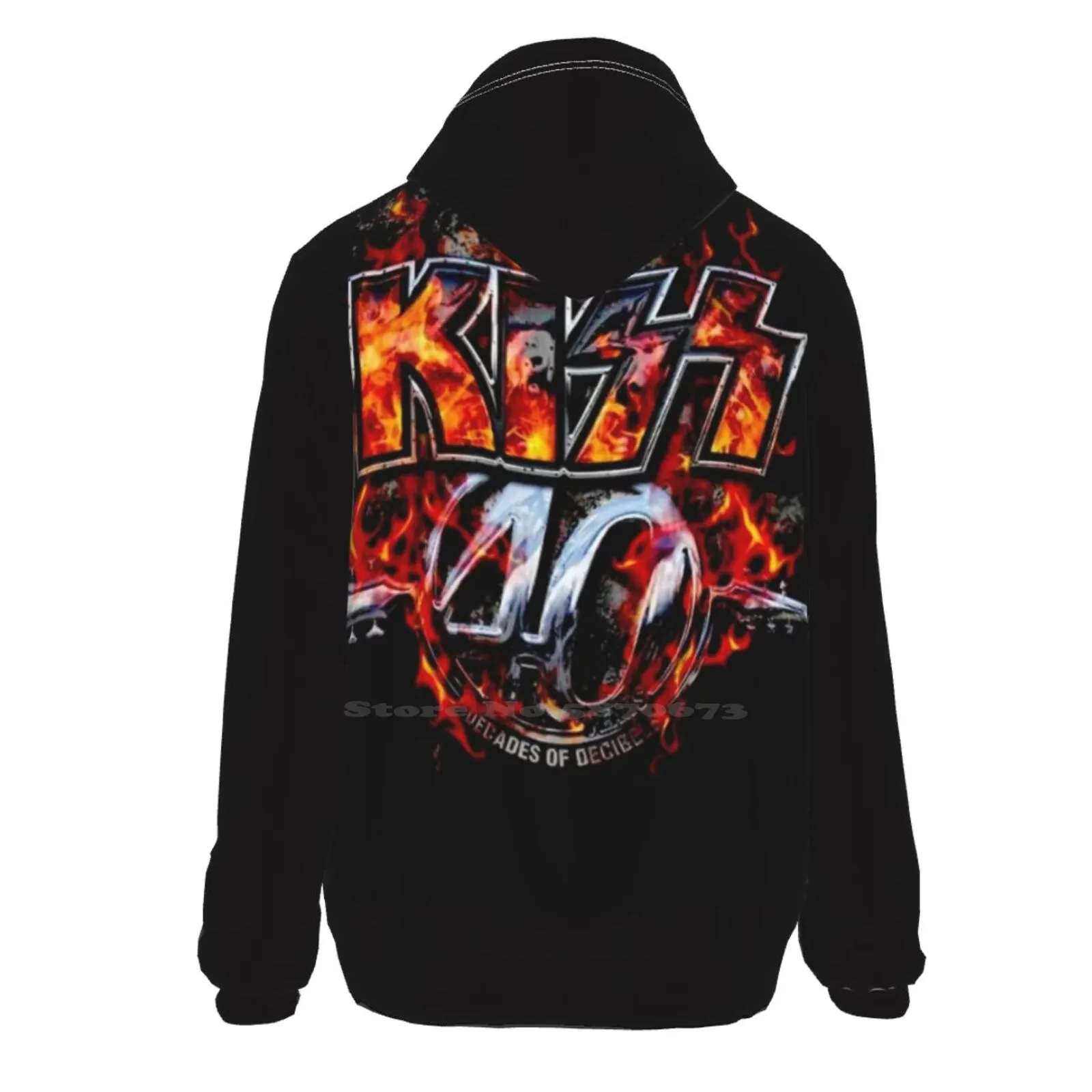 Хиты продаж мужские толстовки с капюшоном 40 TH Kiss свитшоты 3D принтом забавные в