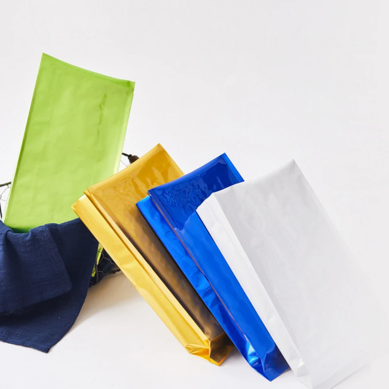 

100pcs/lot Empty Tea Bags Aluminum Foil Heat Sealing Tea Packaging Bags Gift Fruit Food Coffee Teabags 15*32cm