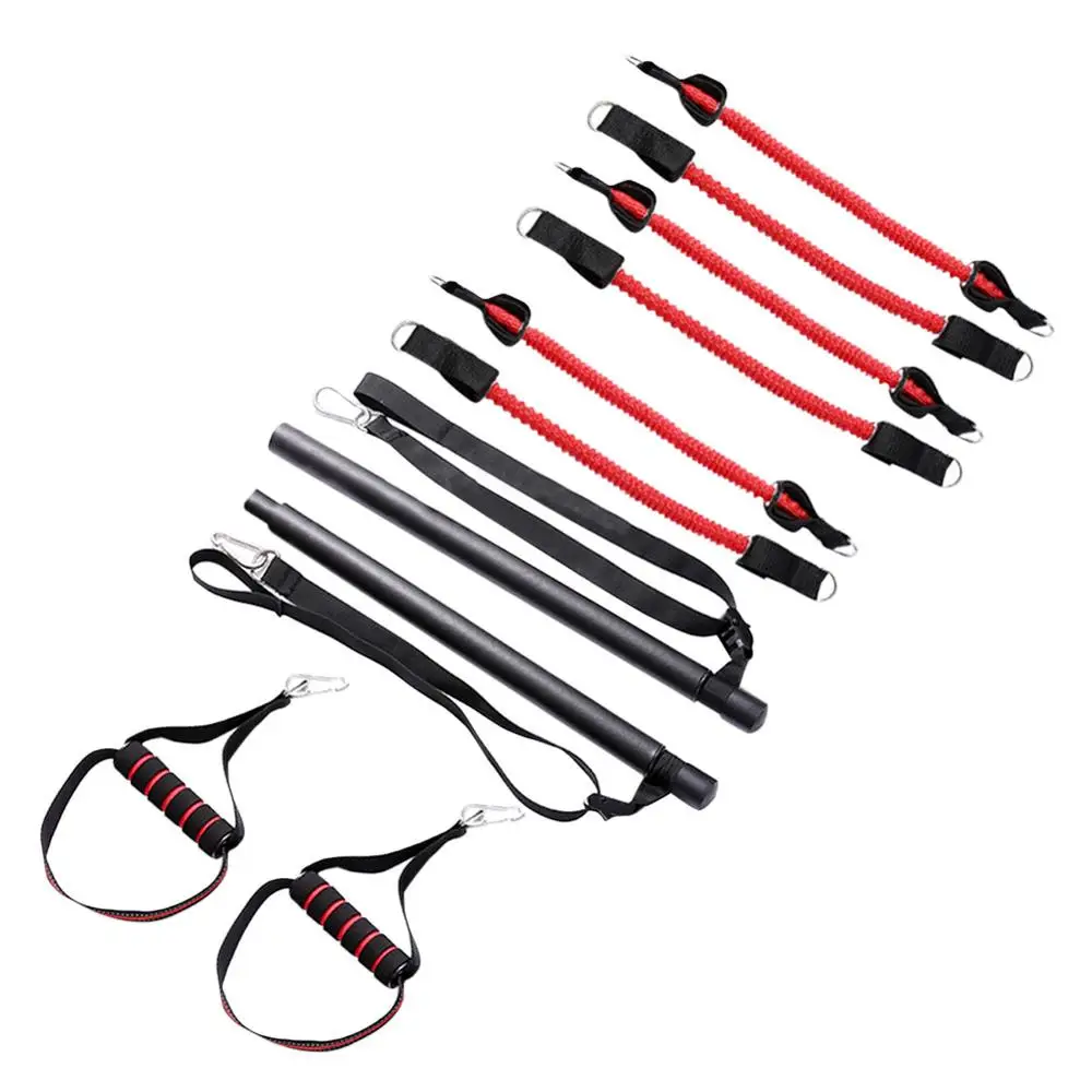 구매 피트니스로드 저항 밴드 조정 벨트, 휴대용 홈 체육관 필라테스 바 시스템 전신 운동 Equi와 저항 막대를 조립 저렴한 피트니스로드 저항 밴드 조정 벨트, 휴대용 홈 체육관 필라테스 바 시스템 전신 운동 Equi와 저항 막대를 조립