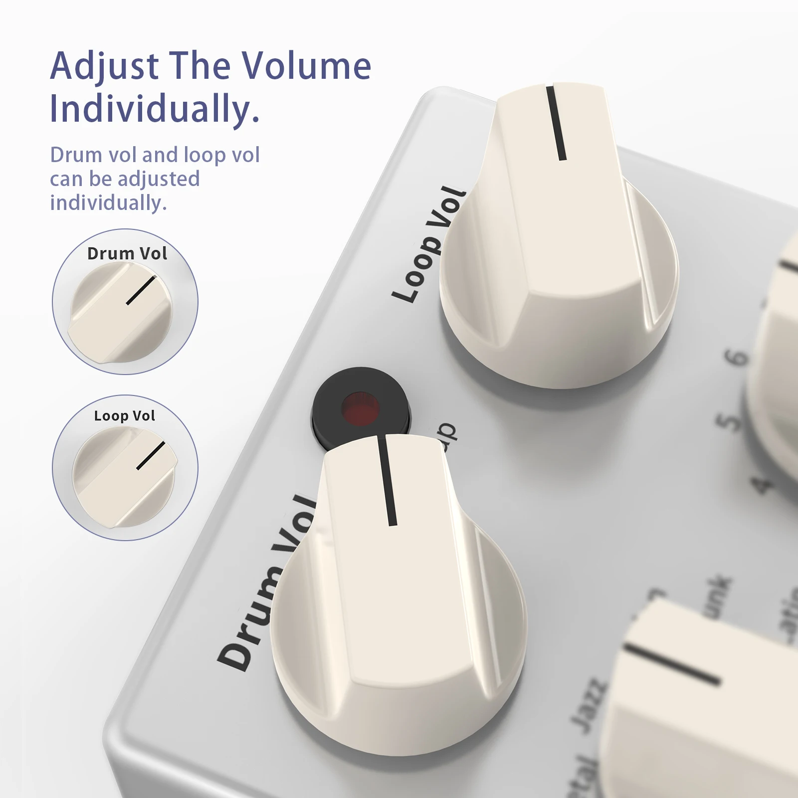 Педаль для гитарных эффектов ammoon цилиндр и петля 3 режима 11 видов типов запись